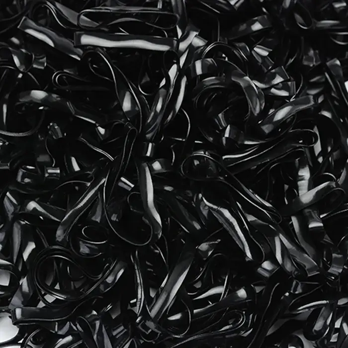 100-1000 pièces noir jetable élastique bandes de cheveux élastiques filles bandeau enfants élastique
