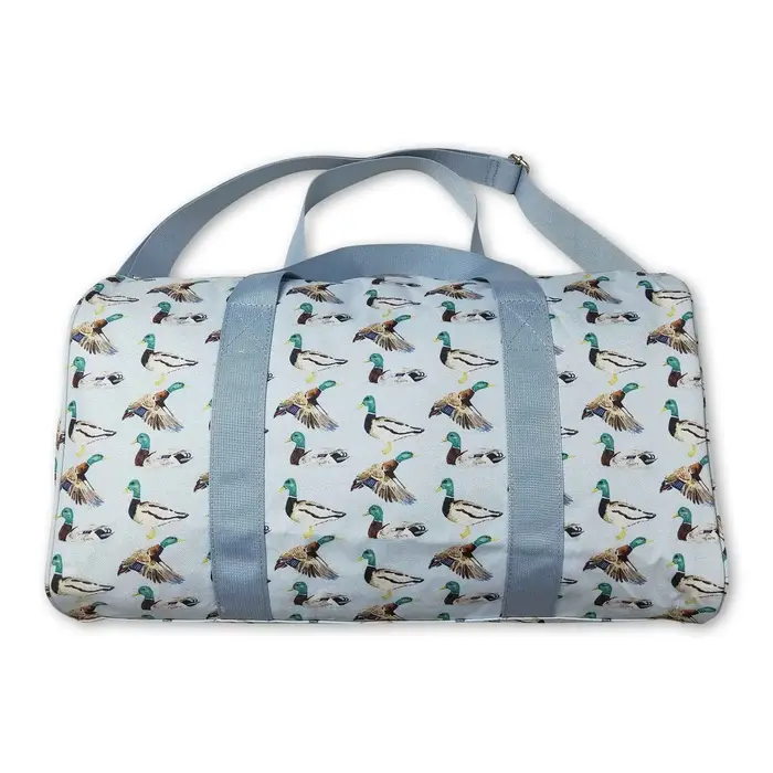 Sac de voyage en toile de coton à rayures avec sangle