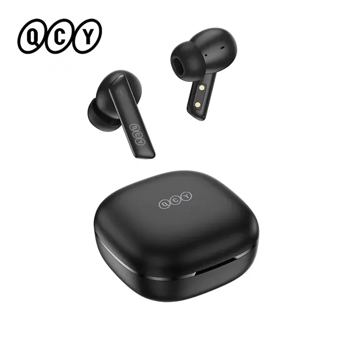 QCY – écouteurs sans fil Bluetooth 5.2, casque d'écoute 40db, avec suppression du bruit actif, 6 mic