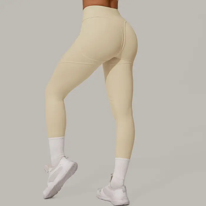 Pantalons de sport avec lignes sexy pour femmes, pantalons serrés de sport, taille haute, confortabl