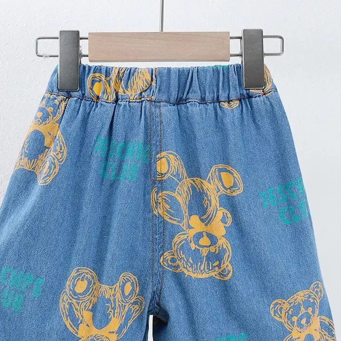 Ensemble décontracté d'été pour enfant t-shirt imprimé ours short tenue cow-boy bébé tout-petit jeux extérieur cadeau anniversaire noël naissance