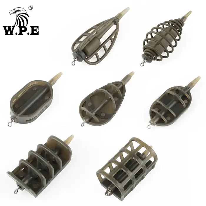 W.P.E carpe accessoires de pêche méthode mangeoire 40g-80g plate-forme cheveux Europe carpe poisson 