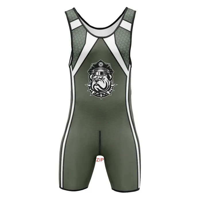 Singlet zipper homme déguisement sexy - Combinaison play drum pour powerlifting wrestling RT