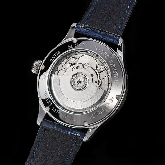 Sugess Moonphase montre pour hommes 40mm montres mécaniques automatiques origine ST2528 mouvement ac