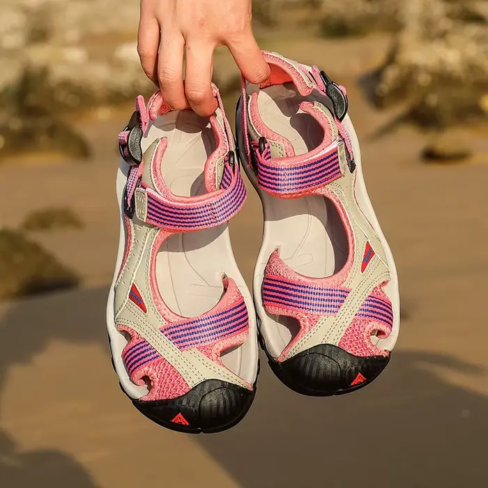 HUMTTO-Chaussures d'Extérieur Respirantes en Caoutchouc pour Homme et Femme, Sandales en Maille à Ai