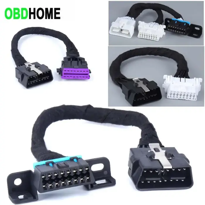 Prolongateur mâle à femelle pour EAU de voiture, 4 types, OBD2, 16 broches, SFP, Audi, VW, Toyota, B