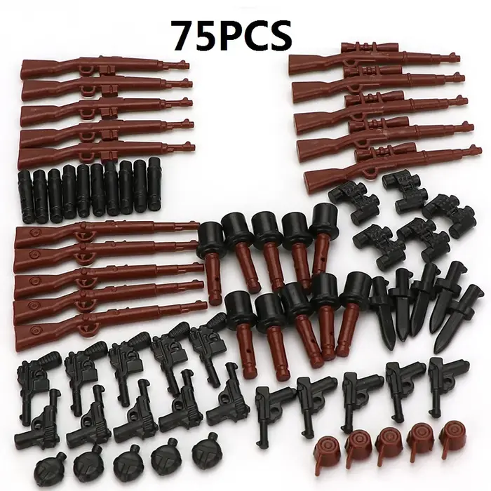Armes militaires de la seconde guerre mondiale, soldat MOC SWAT City Playmobil, Mini figurines d'act
