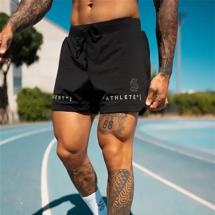 Shorts de sport respirants pour hommes, idéaux pour le jogging, le basketball et la course à pied – 