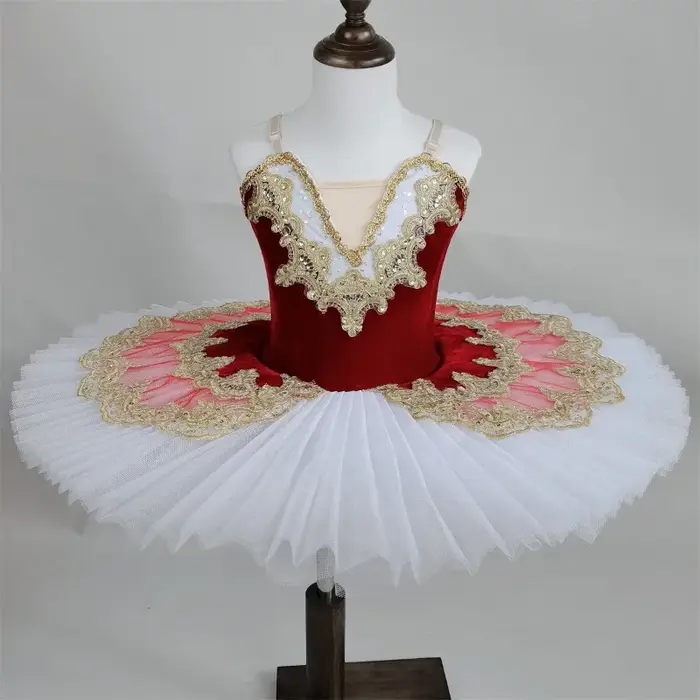 Robe tutu de ballet rêveuse pour spectacles sur scène, robes de princesse pour filles, costumes de d