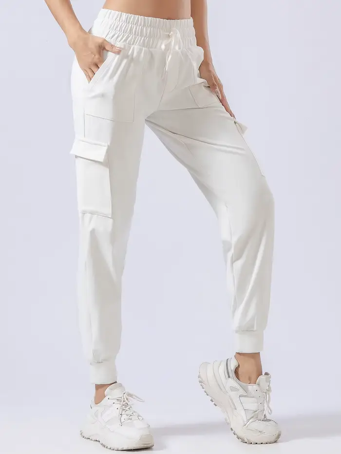 Pantalon survêtement épais polaire femme ample décontracté grande taille pieds groupés hiver 2024