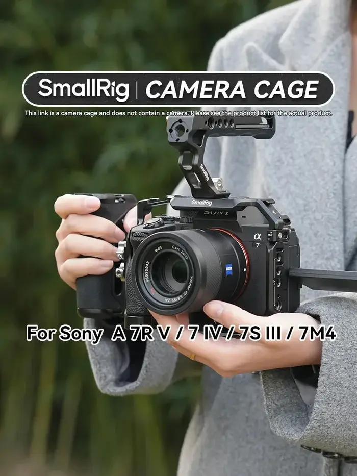 SmallRig – poignée de Cage de caméra, trous d'extension de 1/4 pouces, chaussure froide pour Sony A7