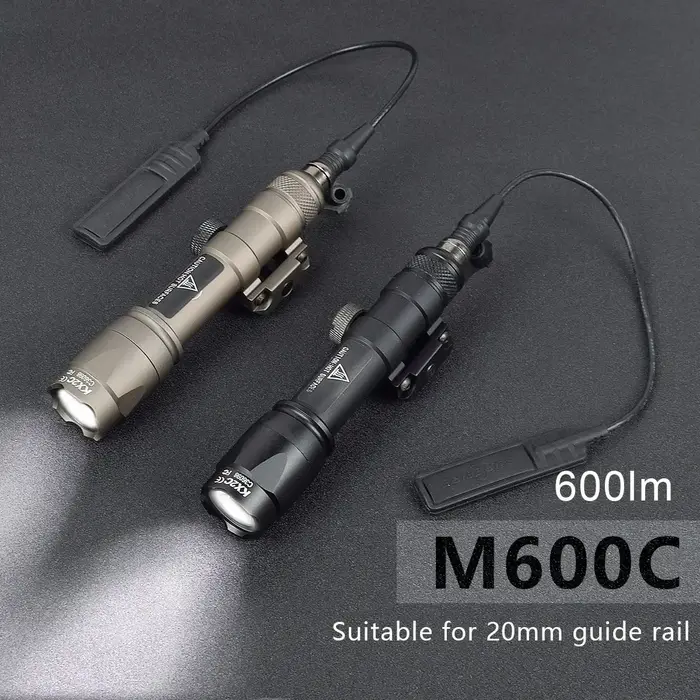 Surefir lampe de poche tactique M300 M600 M600C Scout lumière avec double fonction pressostat 600 Lu