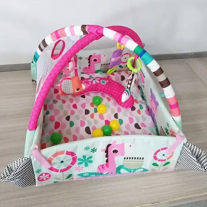 Cadre de fitness pour bébé couverture de jeu rampant tapis éducatifs multifonctionnels couverture rampante pour clôture jouets d'éveil pour nourrissons développement moteur sécurité et plaisir pour enfant