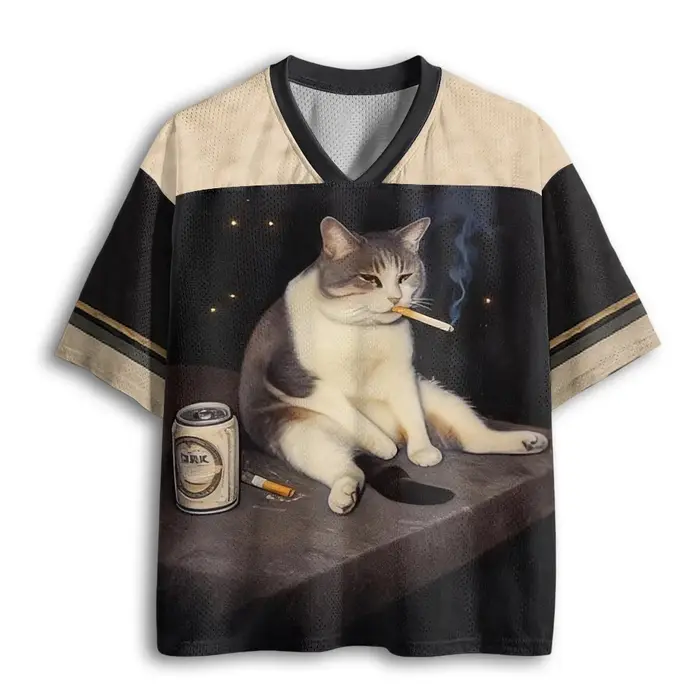 T-shirt sportif cool pour adultes et enfants, avec impression 3D de chat, motif original et attrayan
