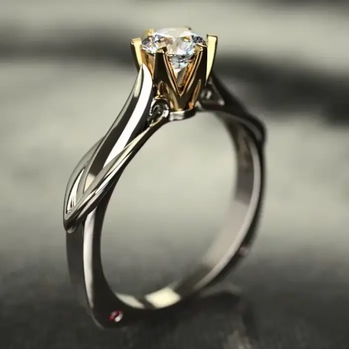 Bague en or pur 18 carats pour femmes, bagues Moissanite avec pierres précieuses naturelles, bijoux 
