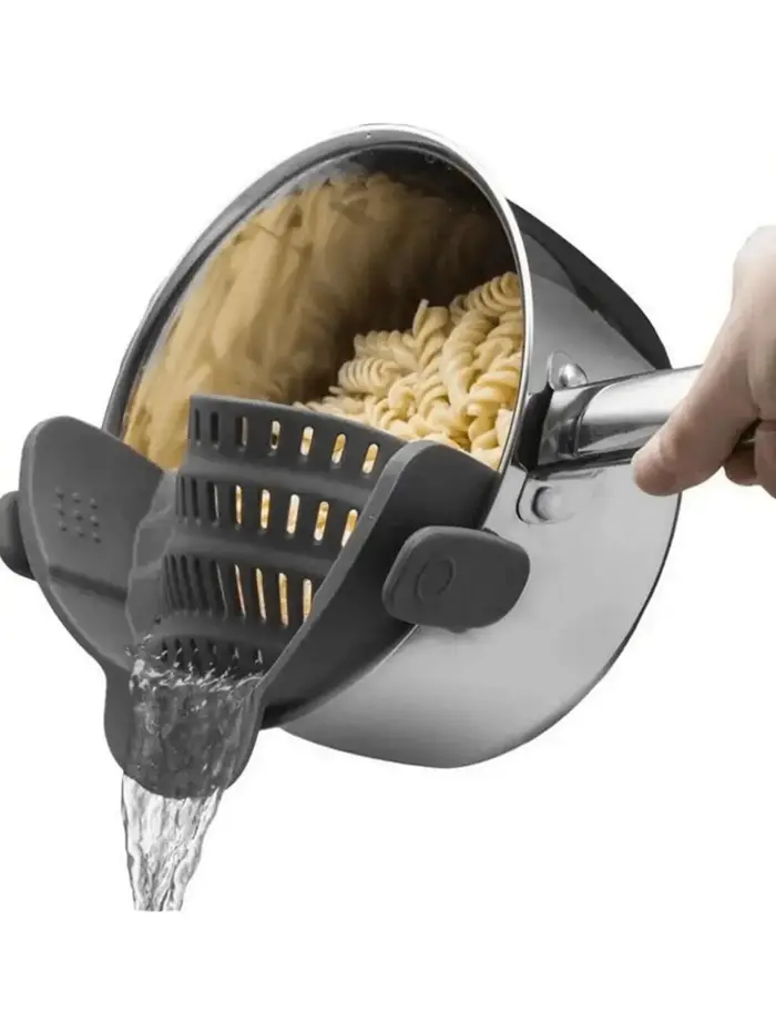 Passoire à clipser en silicone réglable, casseroles et bols, déterminer la proximité, liner pour nou