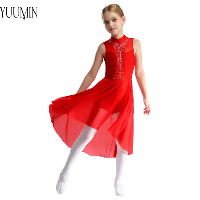 Robe de Patinage Artistique pour Fille, Tenue Contemporaine de brevLyrique, Vêtement de Performance 