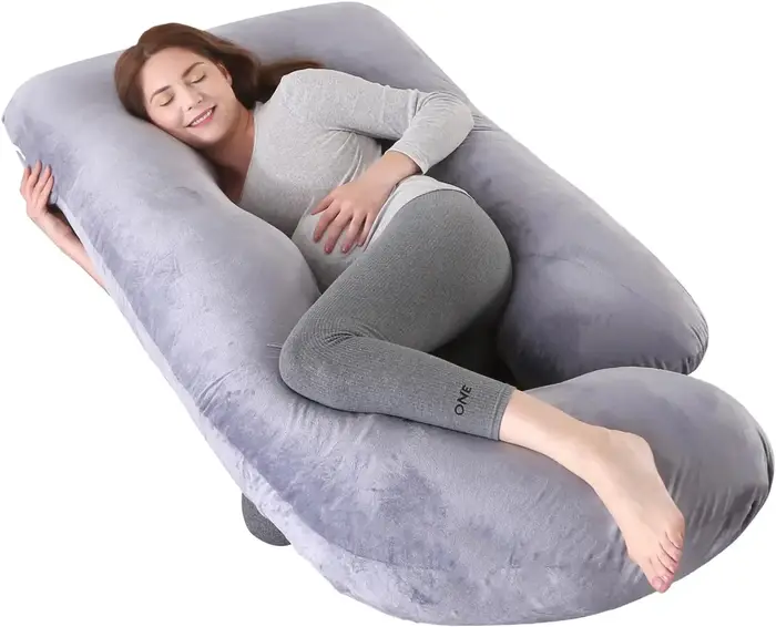 Oreiller de grossesse, oreiller complet en forme de G, oreiller de maternité pour dormeur latéral, o