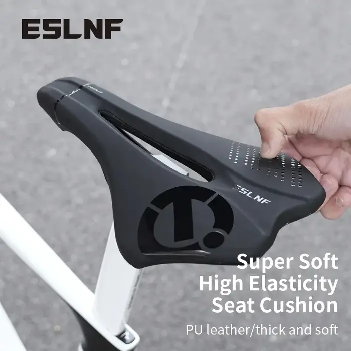Selle de vélo PU confortable pour route et montagne antidérapante absorbant les chocs coussin pièces de vélo occasionnels et cadeaux pour cyclistes