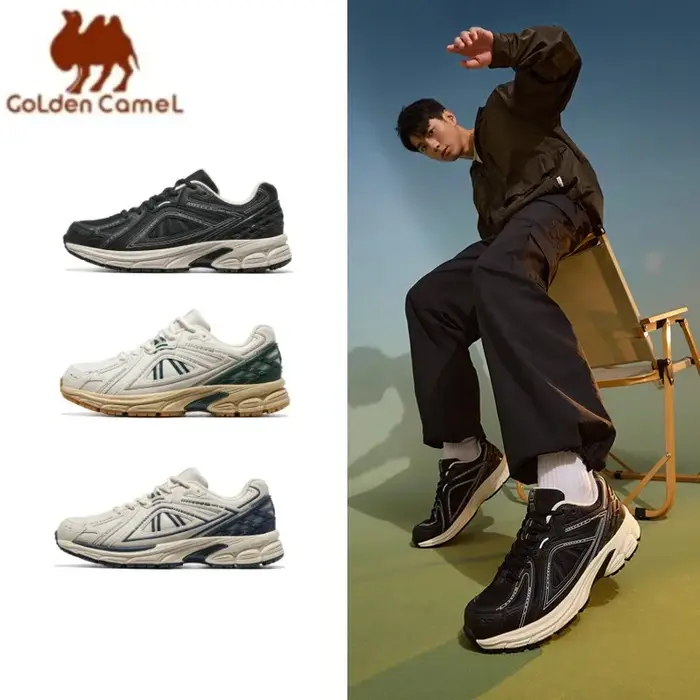 GOLDEN CAMEL – chaussures de course de sport pour hommes, baskets respirantes, confortables, de marc