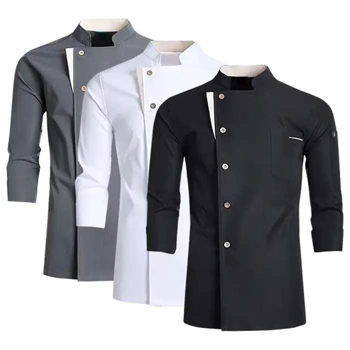 Uniforme de chef professionnel veste de cuisine alimentaire pour automne hiver vêtements de travail pour serveur restaurant occasions spéciales