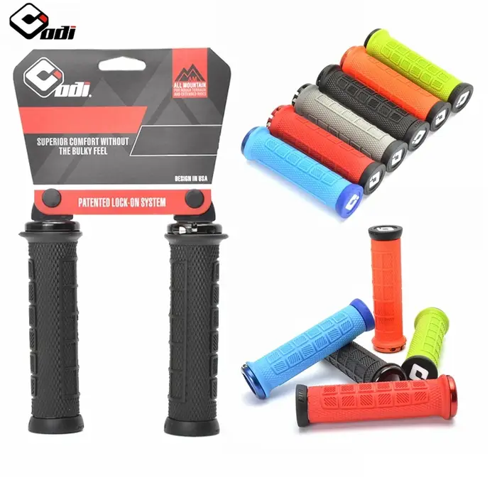 ODI – poignées de verrouillage de vélo pour vtt, couverture de guidon en alliage d'aluminium + Gel d