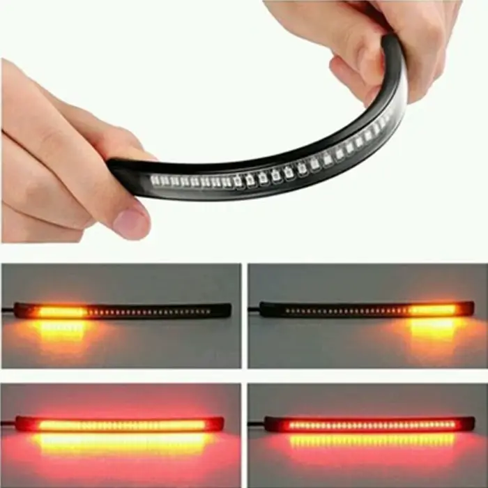 Bande de barre lumineuse Flexible pour moto, 48 LED, frein arrière pour Indian Scout Bobber Mt 09 Ke