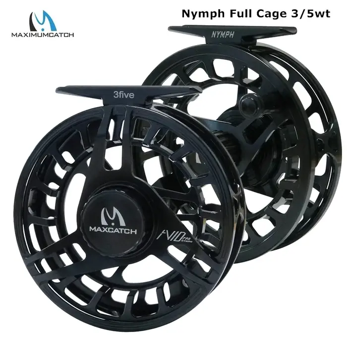 Maximumcatch AVID PRO nymphe 3/5wt moulinet de pêche à la mouche avec corps plein cadre Super grand 