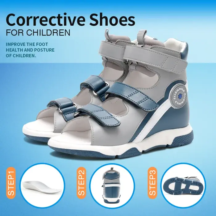 Princepard nouveautés chaussures correctrices pédiatriques respirantes pour les tout-petits sandales