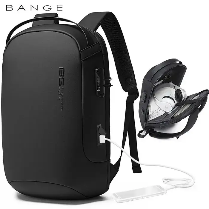BANGE-Sacs à dos multifonctions SR pour ordinateur portable, sac à dos de voyage étanche, sacs d'éco