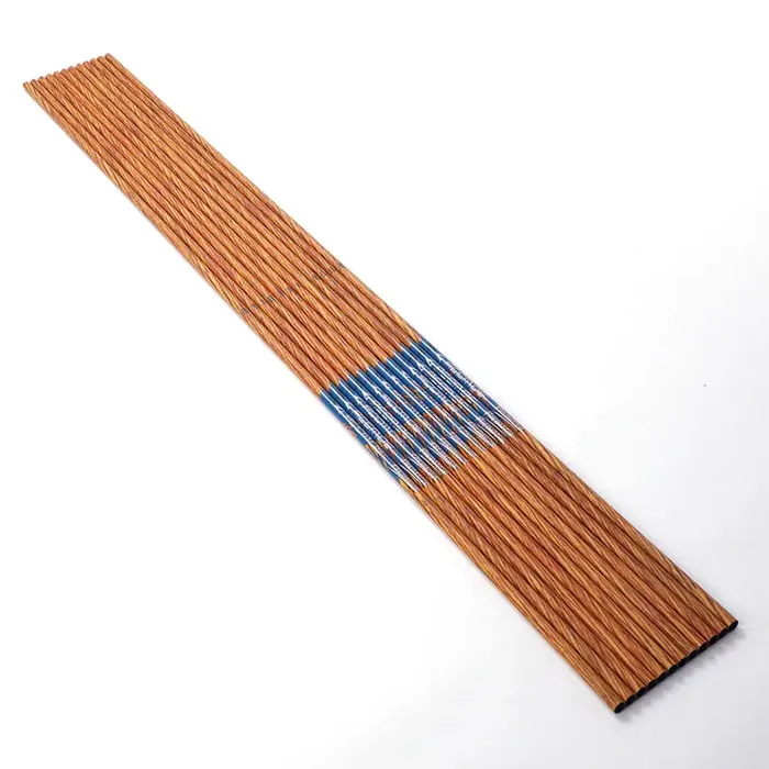 Tige de flèche en carbone avec patient en bois, ID 6,2mm, 350mm, 400mm, 450mm, 500mm, 550mm, 600mm, 