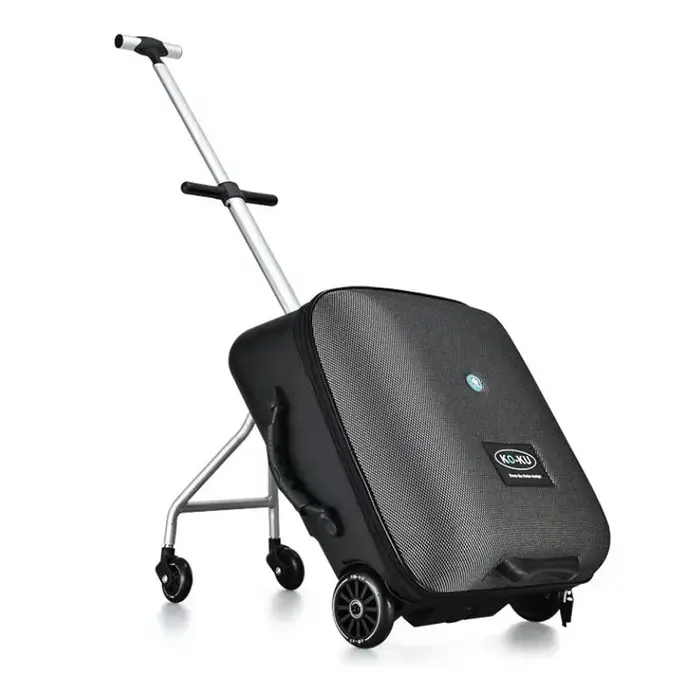 Formsio enfants Scooter valise paresseux continuer boîte à bagages roulante assis chariot sac pour b