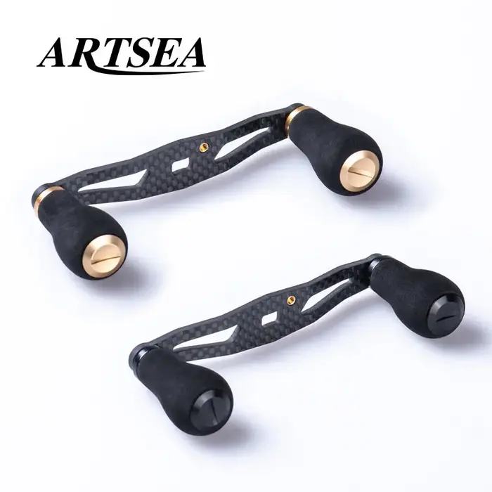 ARTSEA – poignée de moulinet de pêche en Fiber de carbone, bouton EVA pour moulinet Baitcasting, acc
