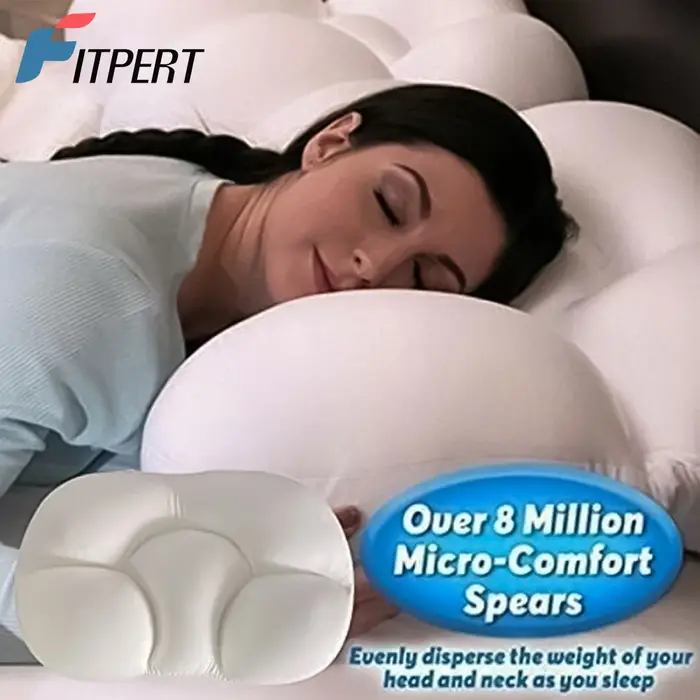 Oreiller de sommeil rond en mousse à mémoire de forme, oreiller orthopédique doux pour le cou, libér