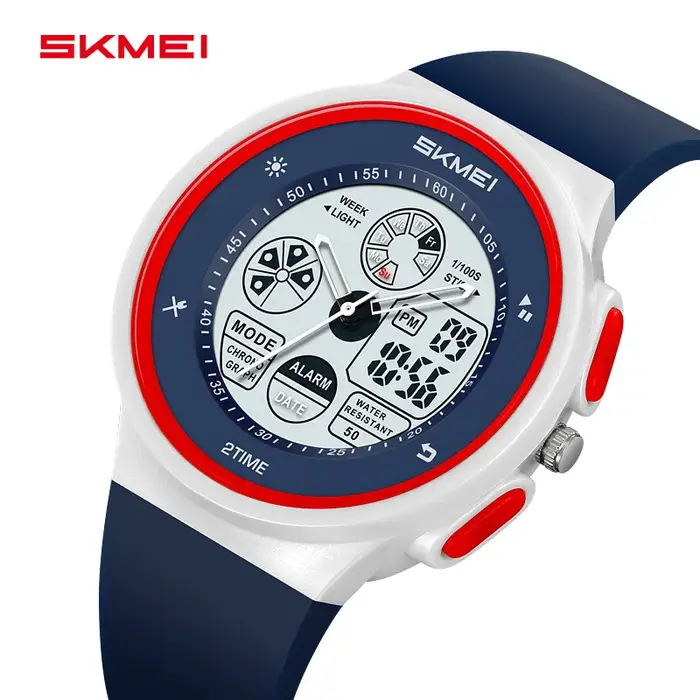 SKMEI 2346 nouveauté coloré mode unisexe hommes femmes temps grand affichage numérique PC classique 