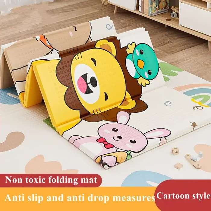 Tapis de jeu pliable pour bébé, tapis éducatif Non toxique pour enfants dans la pépinière, tapis d'e