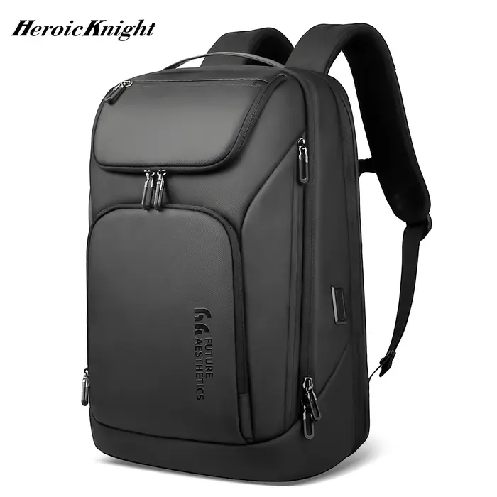 Heroic Knight-Sac à dos d'affaires étanche pour homme, sac de voyage pour ordinateur portable 17.3 "