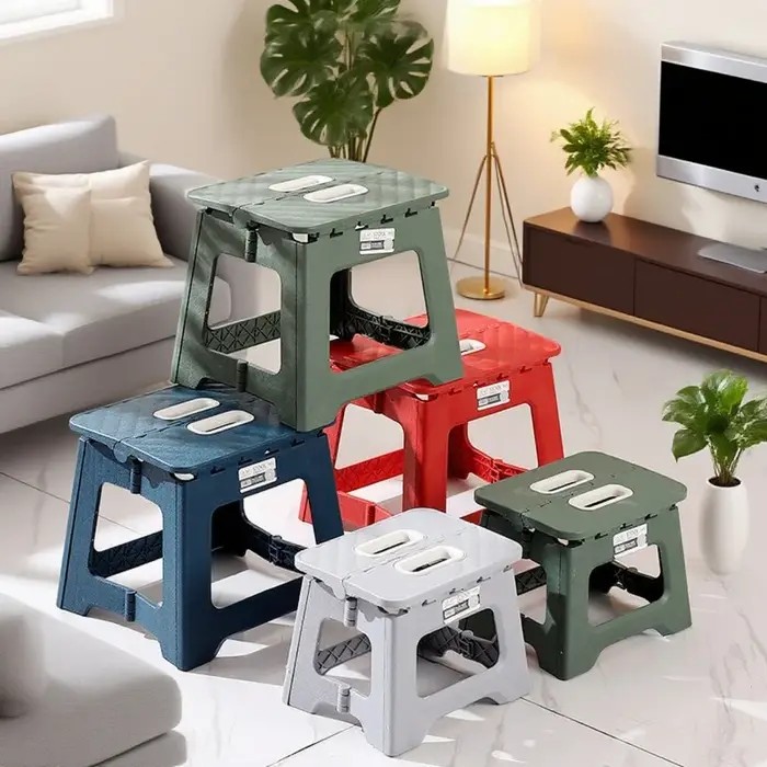 Mini tabouret compact portable pliable Tabouret en plastique épais de haute qualité – Convient aux a