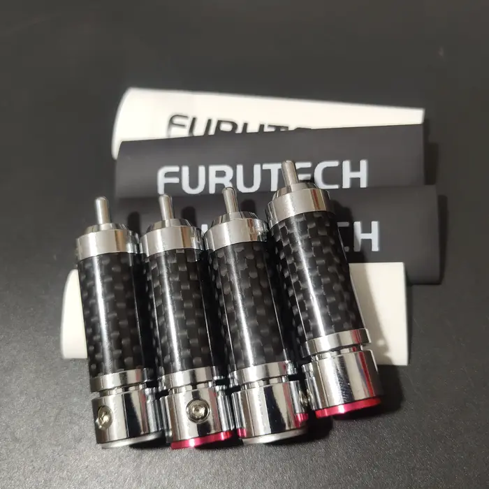 Furukawa – prise lotus RCA plaquée rhodium, d'origine Furutech CF-102(R), haut de gamme, sans soudur