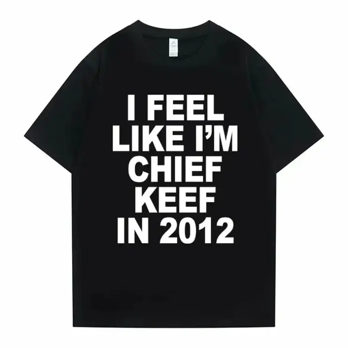 Femmes hommes j'aime je suis chef Keef en 2012 impression graphique t-shirt été hommes femmes mode t