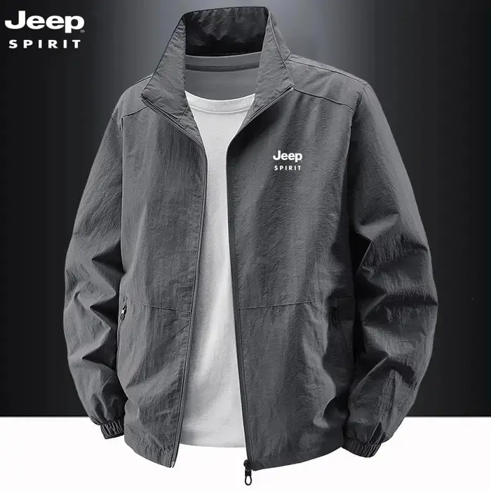 Veste à col montant JEEP Spirit, vêtements de travail décontractés pour le printemps et l'automne, t