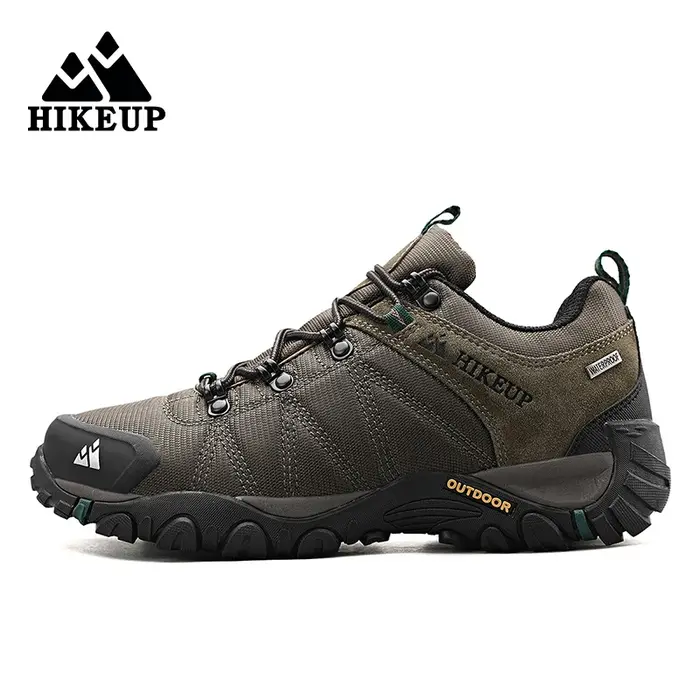Chaussures de randonnée antidérapantes hommes HIKEUP - Sneakers montagne respirantes résistantes aux éclaboussures