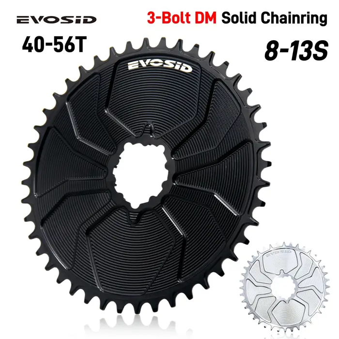 Plateau de vélo de route en gravier 3 boulons large et étroite dent large polyvalence 8 à 13 vitesses disque solide 40T 56T