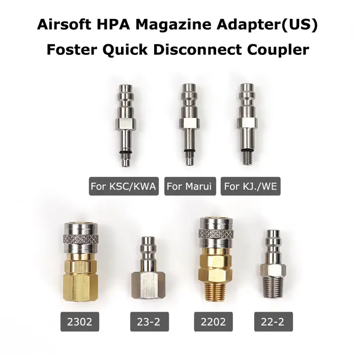 Adaptateur de Valve HPA américain, coupleur à déconnexion rapide (version américaine) pour KSC/KWA,K