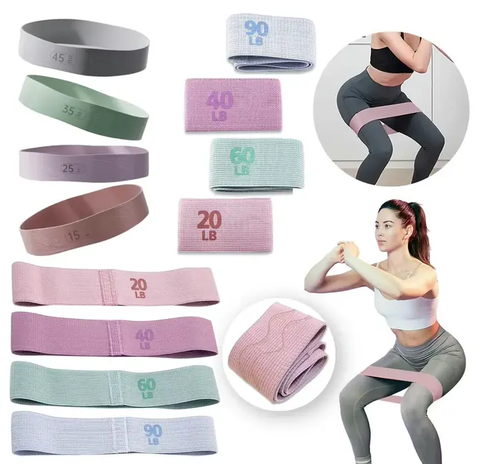 Bandes élastiques coordonnantes pour fessiers et cuisses