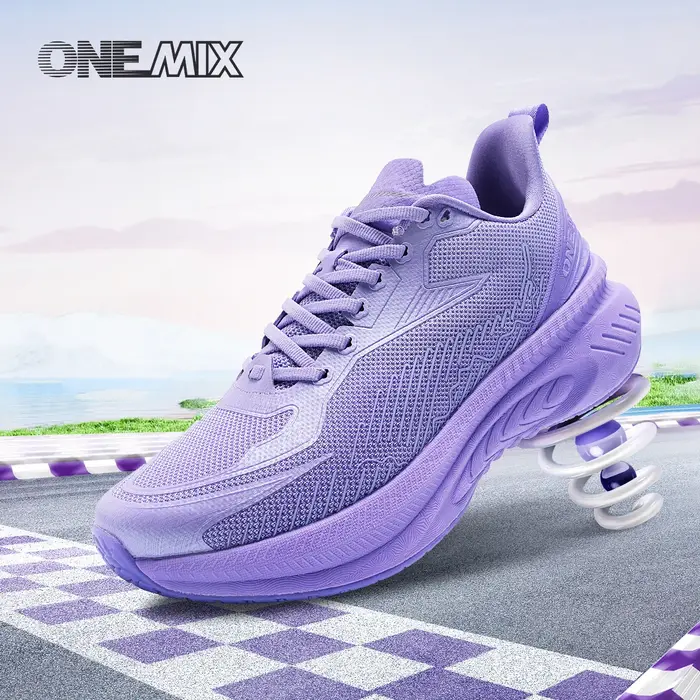 Onemix nouveau Original hommes chaussures de sport de course Absorption des chocs doux léger respira