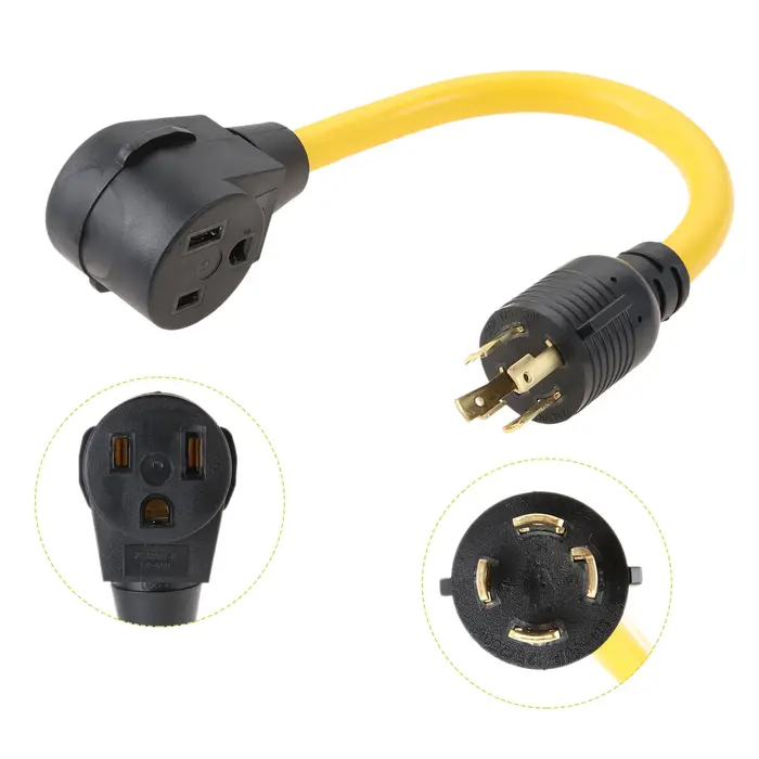 Cordon adaptateur de soudure L14-30P mâle à 6-50R femelle, 4 broches à 3 broches, cordon d'alimentat