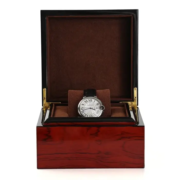 Boîte de rangement pour montres chères avec compartiments séparés et oreillers amovibles pour collectionneurs et amateurs de montres occasions spéciales