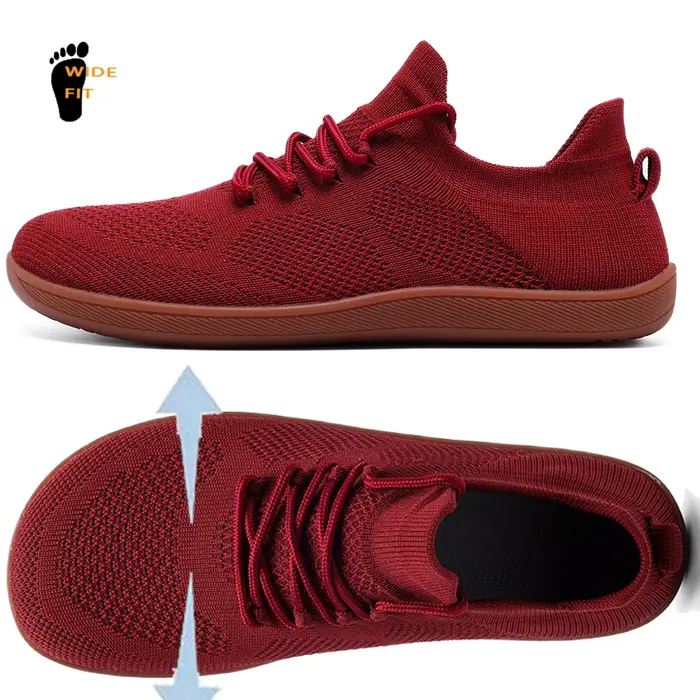 Chaussures pieds nus minimalistes unisexes, baskets légères et respirantes à bout large pour la marc