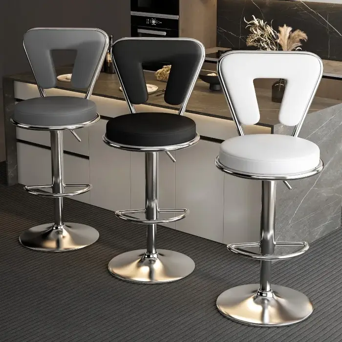 Tabouret de Bar moderne à hauteur réglable, chaise pivotante d'îlot de cuisine à domicile, tabouret 